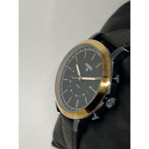 Fossil Saide FTW5081 Women's Black Leather Analog Dial Hybrid Smartwatch VK538 - Picture 4 of 12